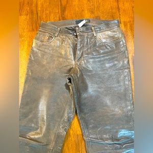 Rare Rusty Roberto Cavalli in Just Cavalli Authentic Leather Pants.